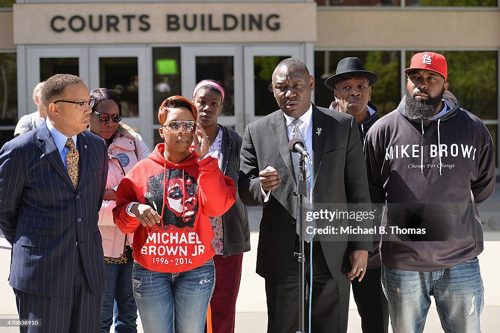 Family Members Of Michael Brown Announce Civil Lawsuit Over His Death In Ferguson