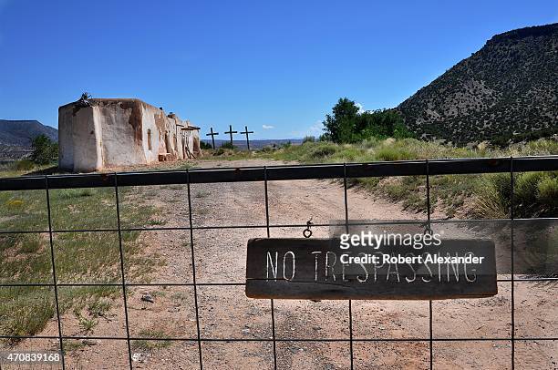 The small adobe Penitente Morada in Abiquiu, New Mexico, is a meeting place for the Penitentes, a Catholic subsect, in Northern New Mexico.