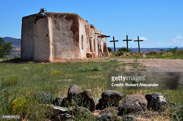 The small adobe Penitente Morada in Abiquiu, New Mexico, is a meeting place for the Penitentes, a Catholic subsect, in Northern New Mexico.
