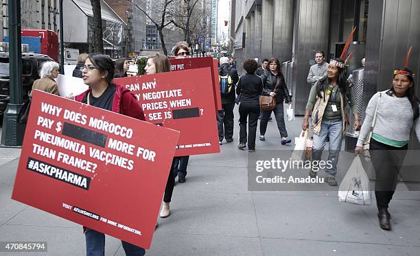 Pfizer Protest 17 Doctors Without Borders Protests Outside Pfizer Hq For Lower Vaccine ...