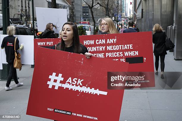 Pfizer Protest 17 Doctors Without Borders Protests Outside Pfizer Hq For Lower Vaccine ...