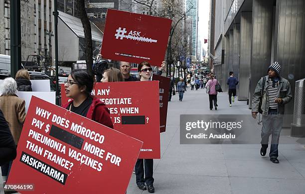 Pfizer Protest 17 Doctors Without Borders Protests Outside Pfizer Hq For Lower Vaccine ...