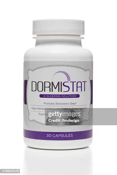 dormistat dietary supplement jar - human brain in a jar stock pictures, royalty-free photos & images