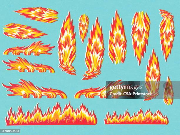 flames - fire stock illustrations