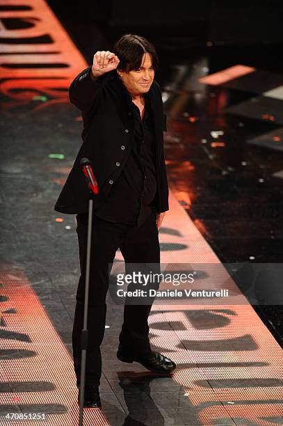 Cristiano De Andre attends opening night of the 64th Festival di Sanremo 2014 at Teatro Ariston on February 20, 2014 in Sanremo, Italy.
