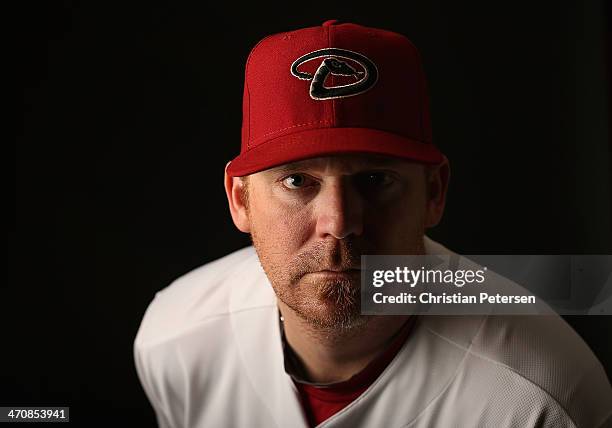 Pitcher J.J. Putz of the Arizona Diamondbacks poses for a portrait during spring training photo day at Salt River Fields at Talking Stick on February...