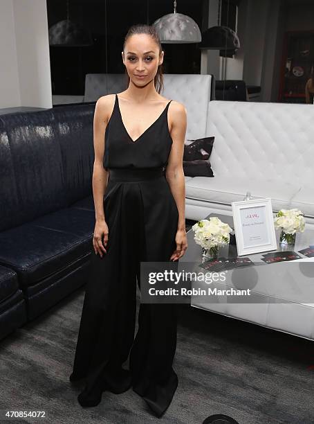 Cara Santana attends The Glam App Launches in New York on April 23, 2015 in New York City.