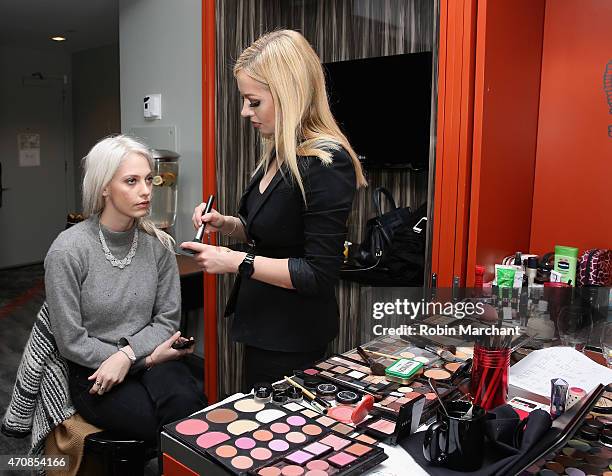 Cory Kennedy attends The Glam App Launches in New York on April 23, 2015 in New York City.