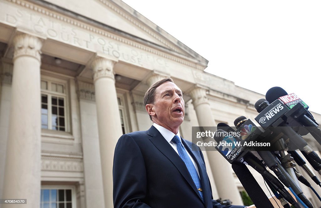 Former director of CIA and former commander of U.S. Forces in Afghanistan Gen. David Petraeus Sentenced For Giving Classified Information To Mistress