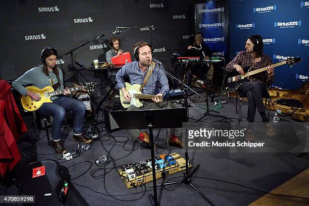 Dawes perform at SiriusXM Studios on April 23, 2015 in New York City.