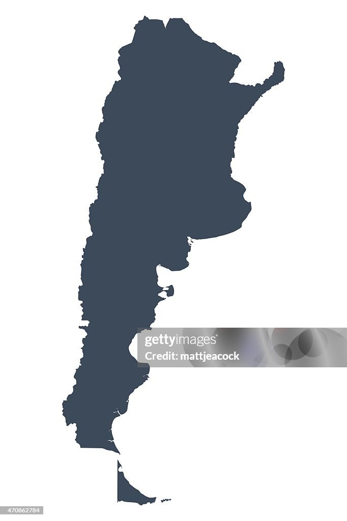 Argentinien Land Karte