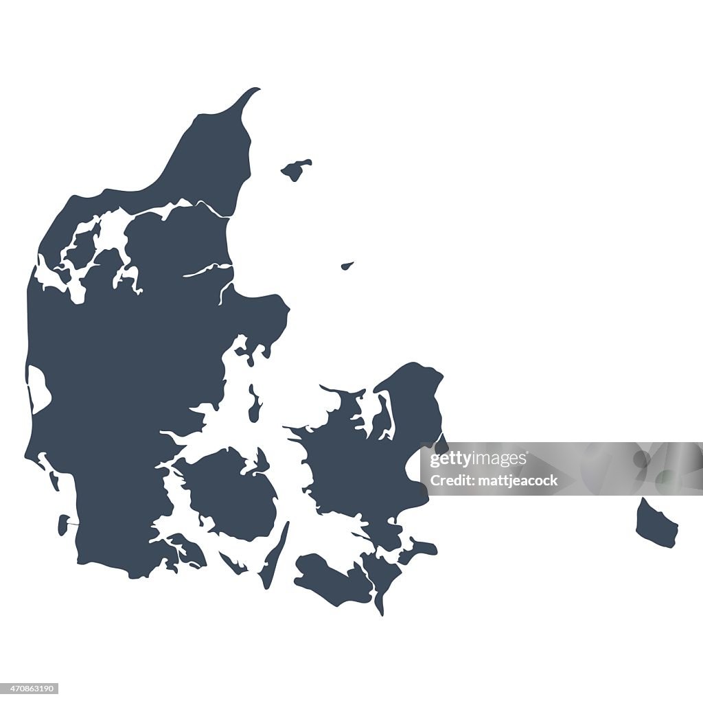 Denmark country map