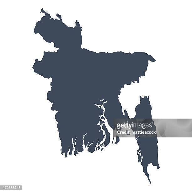 bangladesh country map - bangladesh stock illustrations