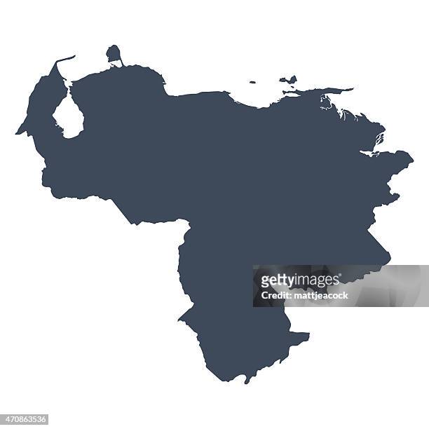 venezuela country map - venezuela stock illustrations