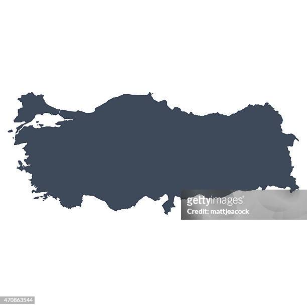 stockillustraties, clipart, cartoons en iconen met turkey country map - turkije