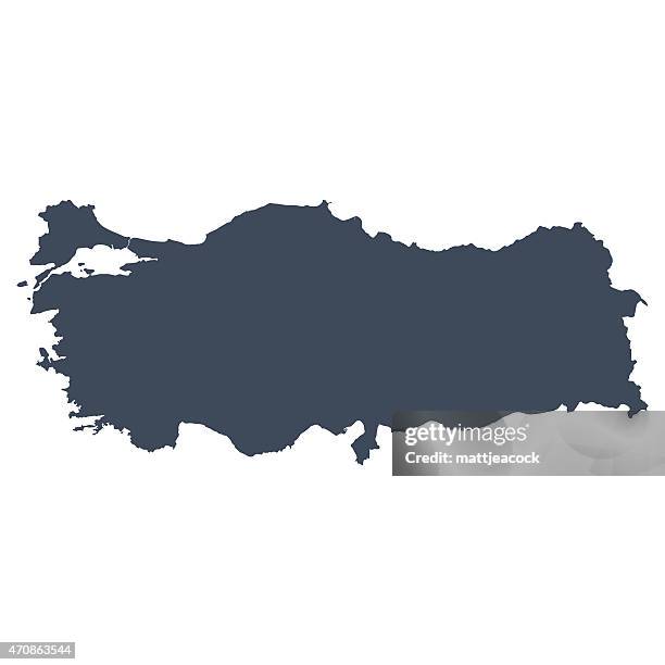 turkey country map - turkey country map stock illustrations