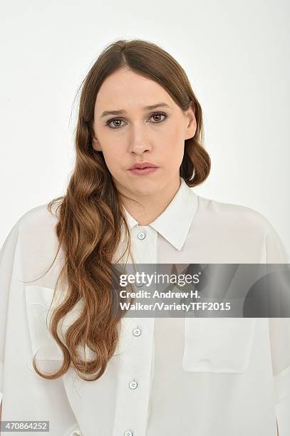 Sarah Sutherland from "Shut Up And Drive" appears at the 2015 Tribeca Film Festival Getty Images Studio on April 17, 2015 in New York City.