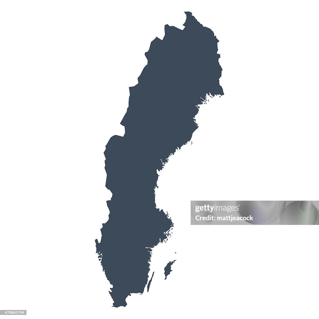 Schweden Land Karte