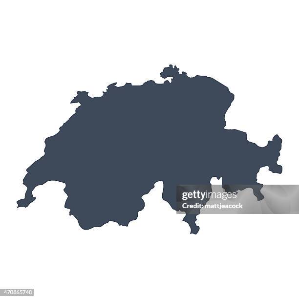 illustrations, cliparts, dessins animés et icônes de carte des pays de suisse - suisse