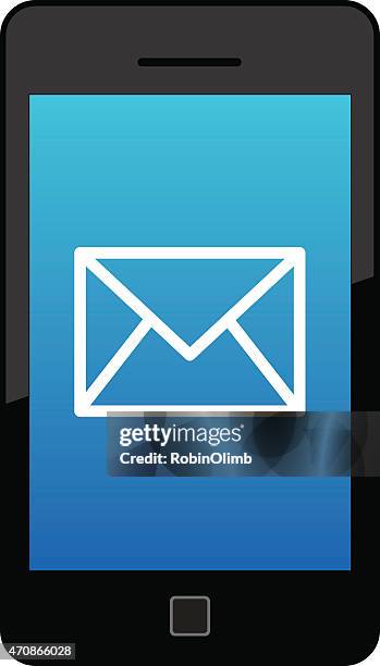 email smart phone - phone green screen stock illustrations