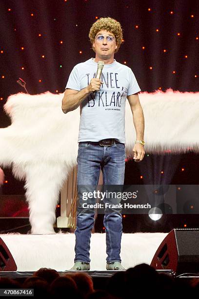 Comedian Atze Schroeder performs live at the O2 World on April 23, 2014 in Berlin, Germany.