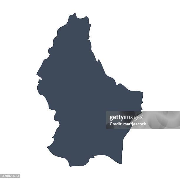 luxemburg land karte - luxemburg stock-grafiken, -clipart, -cartoons und -symbole