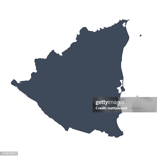 nicaragua country map - nicaragua 幅插畫檔、美工圖案、卡通及圖標