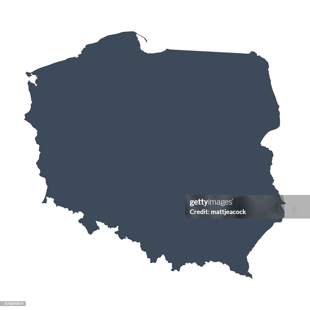 Polonia, país Mapa