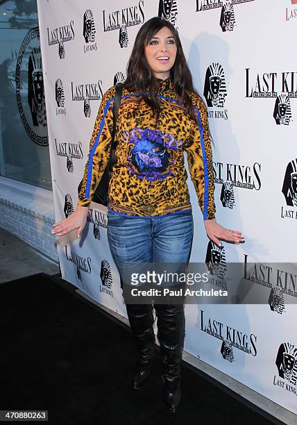 Model / Reality TV Personality Brittny Gastineau attends the press preview at Tyga's "Last Kings" flagship store on February 20, 2014 in Los Angeles,...