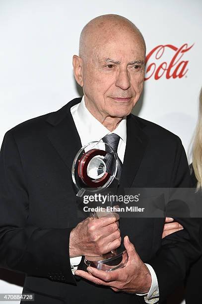 Actor Alan Arkin, recipient of the Lifetime Achievement Award, attends at The CinemaCon Big Screen Achievement Awards Brought to you by The Coca-Cola...