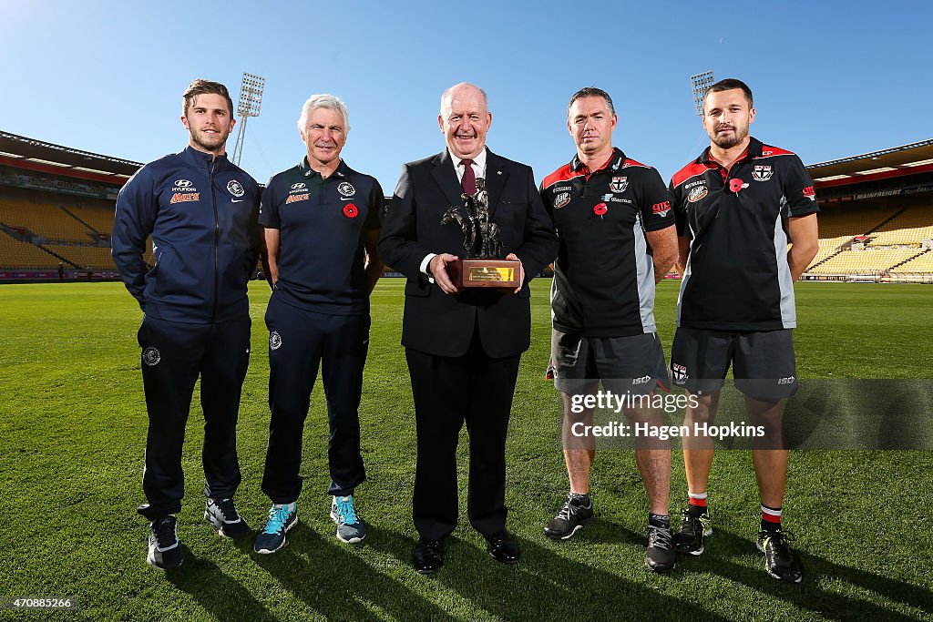 St Kilda Saints & Carlton Blues AFL Press Conference