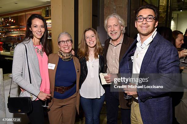 Lindsey Wellenstein, Iva Kufman, Talia Kula, Irwin Kula and Alex Moazed attend the Meetball Dinner during the 2015 Tribeca Film Festival at Neuhause...