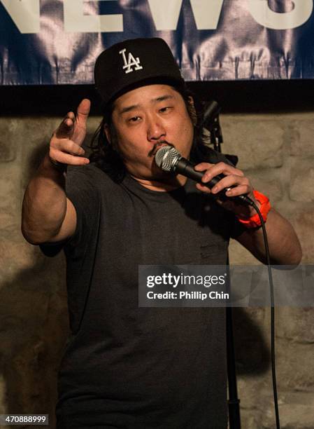 Actor and comedian Bobby Lee performs at Yuk Yuk's Vancouver for the 2014 Northwest Comedy Fest on February 20, 2014 in Vancouver, Canada.