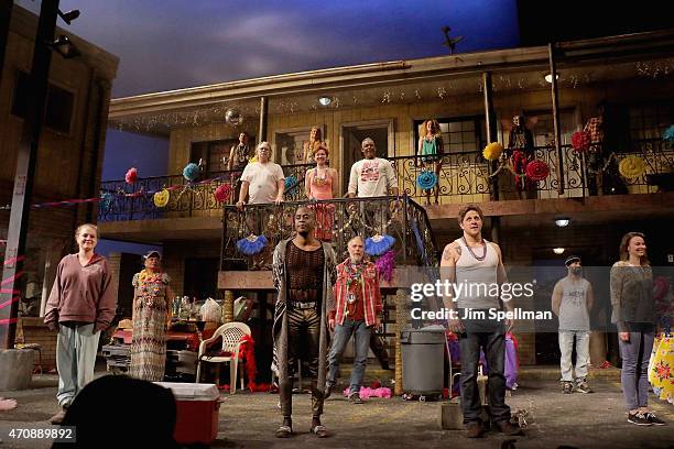 Actors Caroline Neff, Venida Evans, Scott Jaeck, K. Todd Freeman, Julie White, Ken Marks, Tim Edward Rhoze Leslie Hendrix, Joe Tippett, Judith...