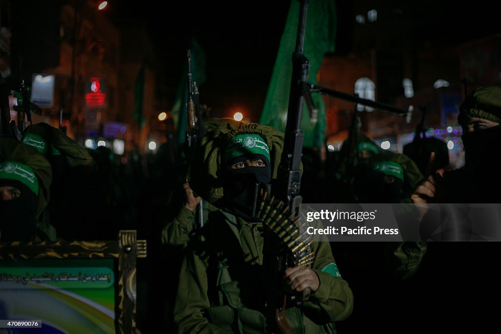 Palestinian Territory - Members of Ezzedeen al-Qassam...