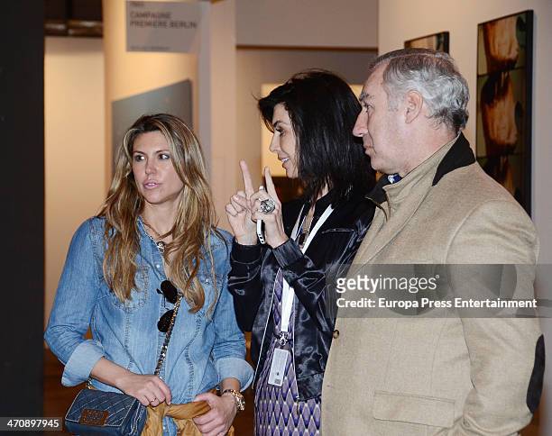 Patricia Olmedilla and Gonzalo de la Cierva attend the opening of the International Contemporary Art Fair ARCO 2014 at Ifema on February 20, 2014 in...