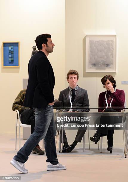 Luis Figo attends the opening of the International Contemporary Art Fair ARCO 2014 at Ifema on February 20, 2014 in Madrid, Spain.