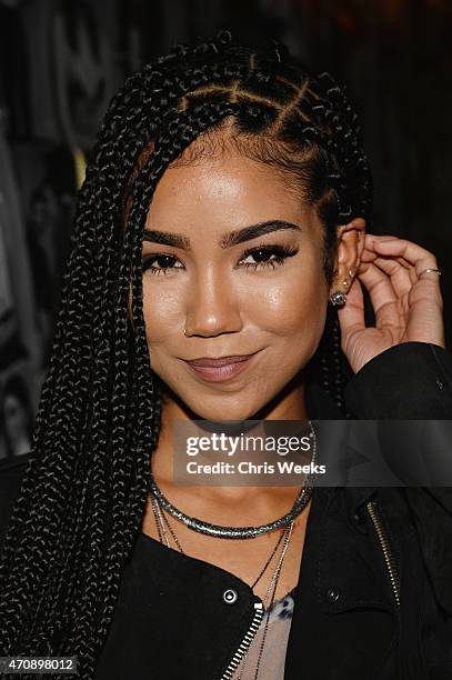 Singer Jhene Aiko attends Opening Ceremony and Calvin Klein Jeans' celebration launch of the #mycalvins Denim Series with special guest Kendall...