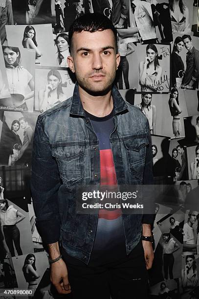 Trak attends Opening Ceremony and Calvin Klein Jeans' celebration launch of the #mycalvins Denim Series with special guest Kendall Jenner at Chateau...