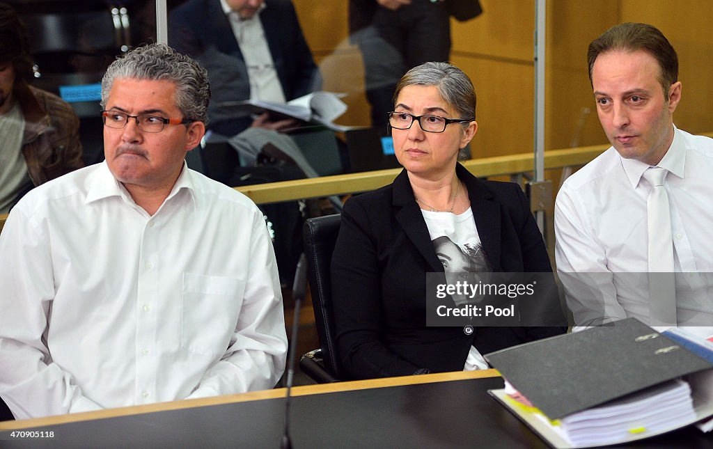 Tugces perants wait for the beginning of the trial against Sanel M ...