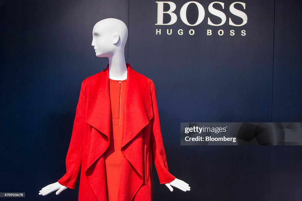 Luxury Clothing Inside A Hugo Boss AG Showroom