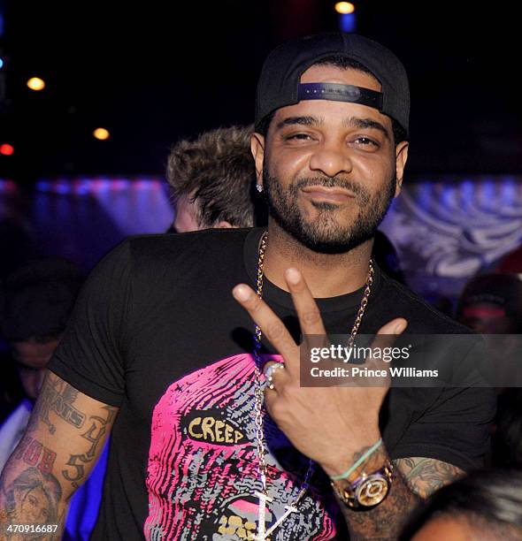 Jim Jones attends the party hosted by Jim Jones and Rico Love on February 20, 2014 in Atlanta, United States.