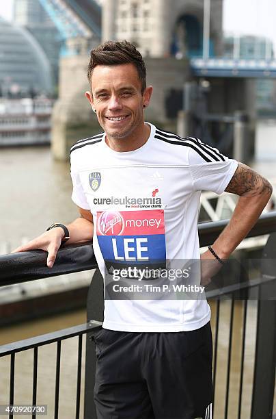 Lee Hendrie attends the photocall for the Celebrity Runners at Tower Hotel ahead of Sunday's London Marathon on April 24, 2015 in London, England.