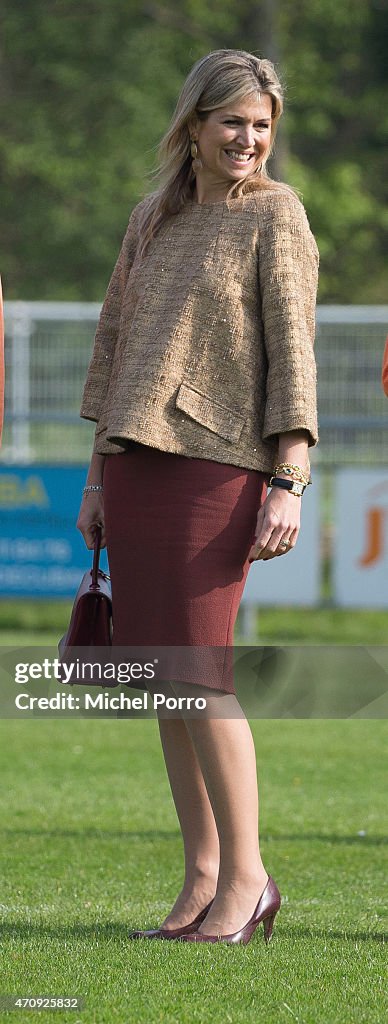 King Willem-Alexander and Queen Maxima Of The Netherlands Attend King's Day Games