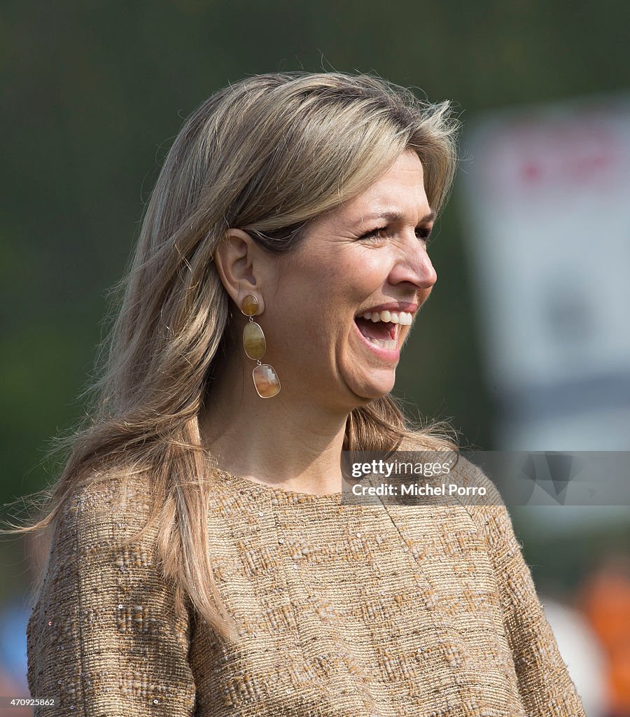 King Willem-Alexander and Queen Maxima Of The Netherlands Attend King's Day Games