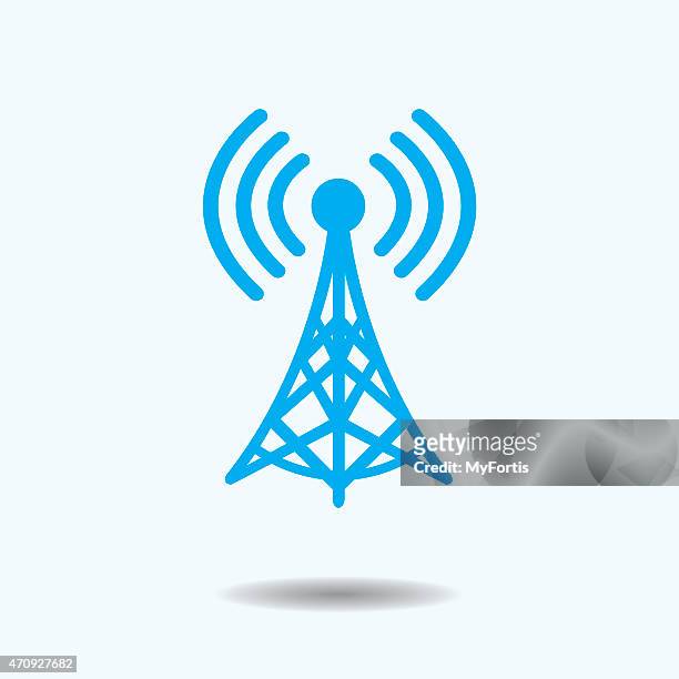 wifi tower - communications tower 幅插畫檔、美工圖案、卡通及圖標