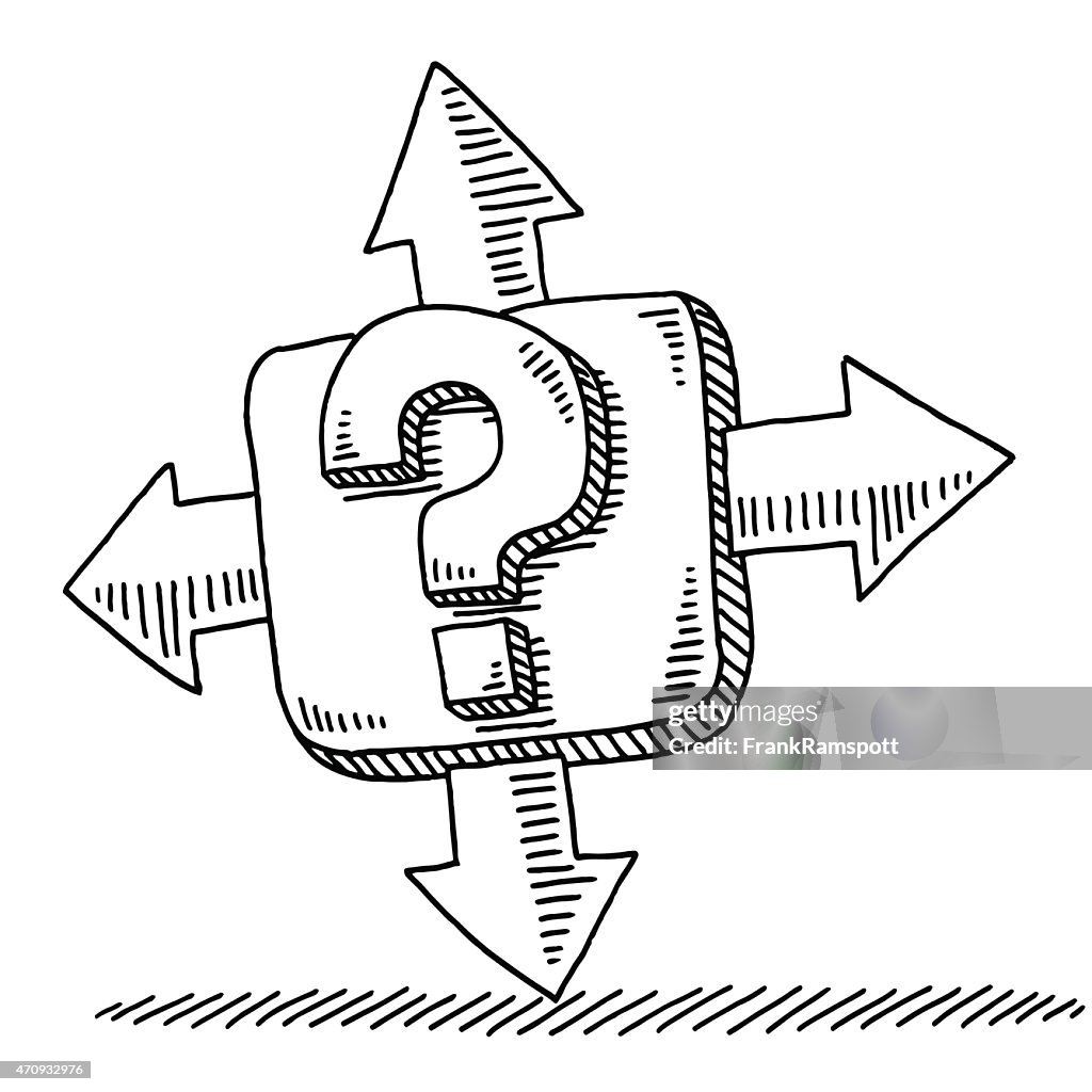 Question Mark Question Mark Down Arrow