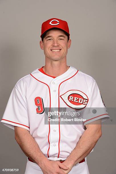 Jack Hannahan of the Cincinnati Reds poses during Photo Day on Thursday, February 20, 2014 at Goodyear Ballpark in Goodyear, Arizona.