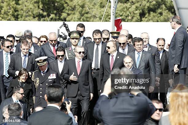 Turkey's President Recep Tayyip Erdogan, Prince Charles of Wales, Azerbaijani President Ilham Aliyev, Turkmenistan's President Gurbanguly...