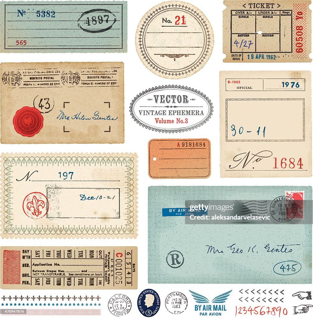 Vector Vintage Ephemera